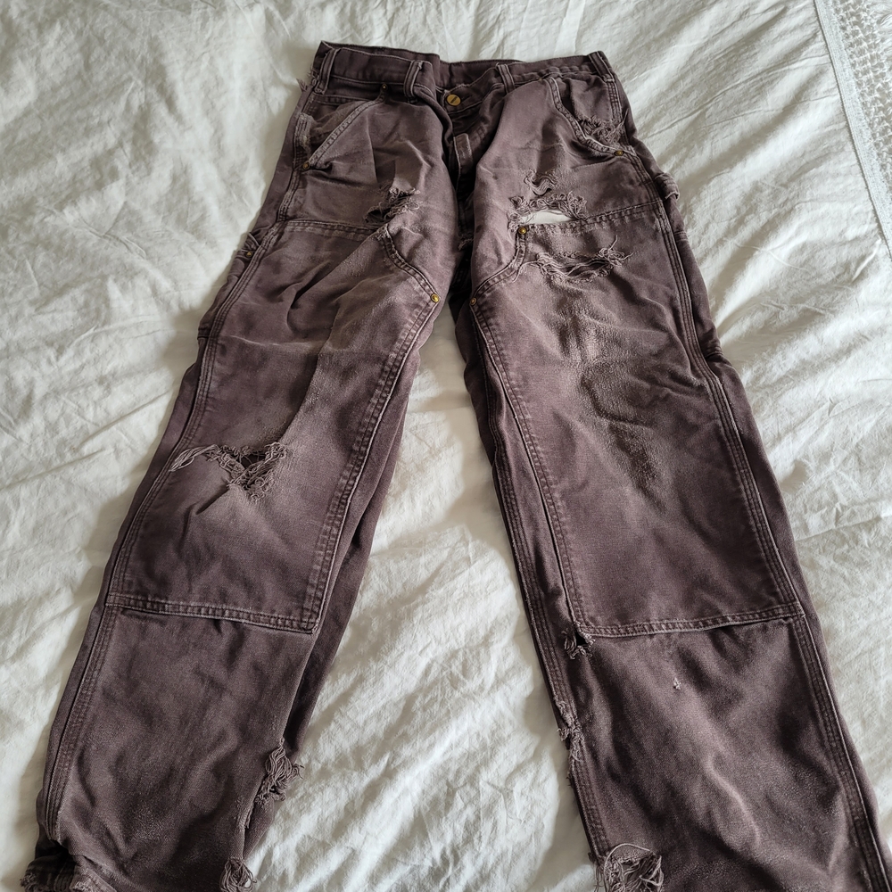Carhartt Distressed Brown Workwear Chinos